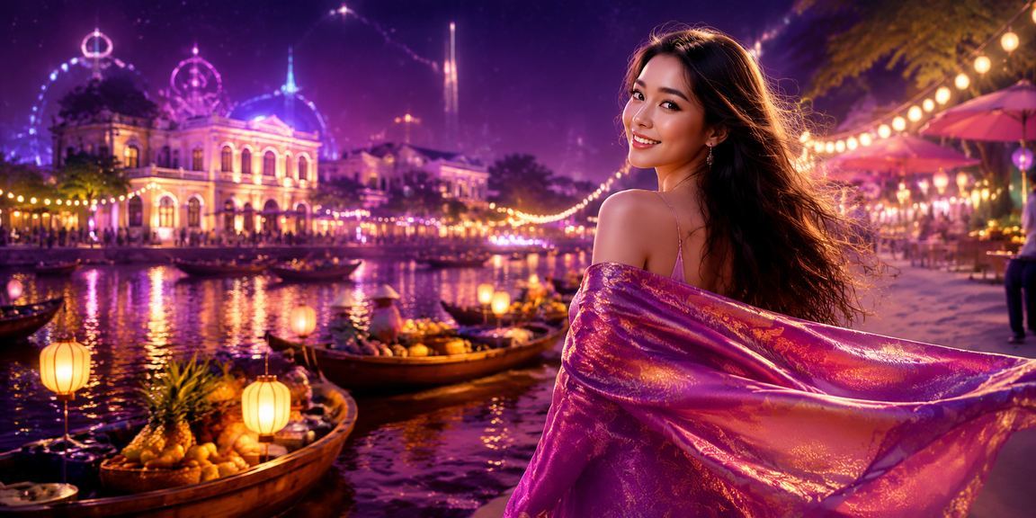 Cảnh neon đêm Hà Nội với người dùng theo dõi kèo cá cược trên điện thoại