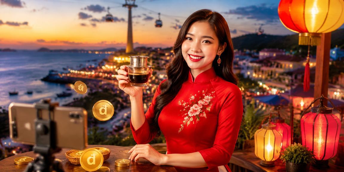 Phụ nữ Phú Quốc trong trang phục áo dài tham gia trải nghiệm casino và cá cược trực tuyến